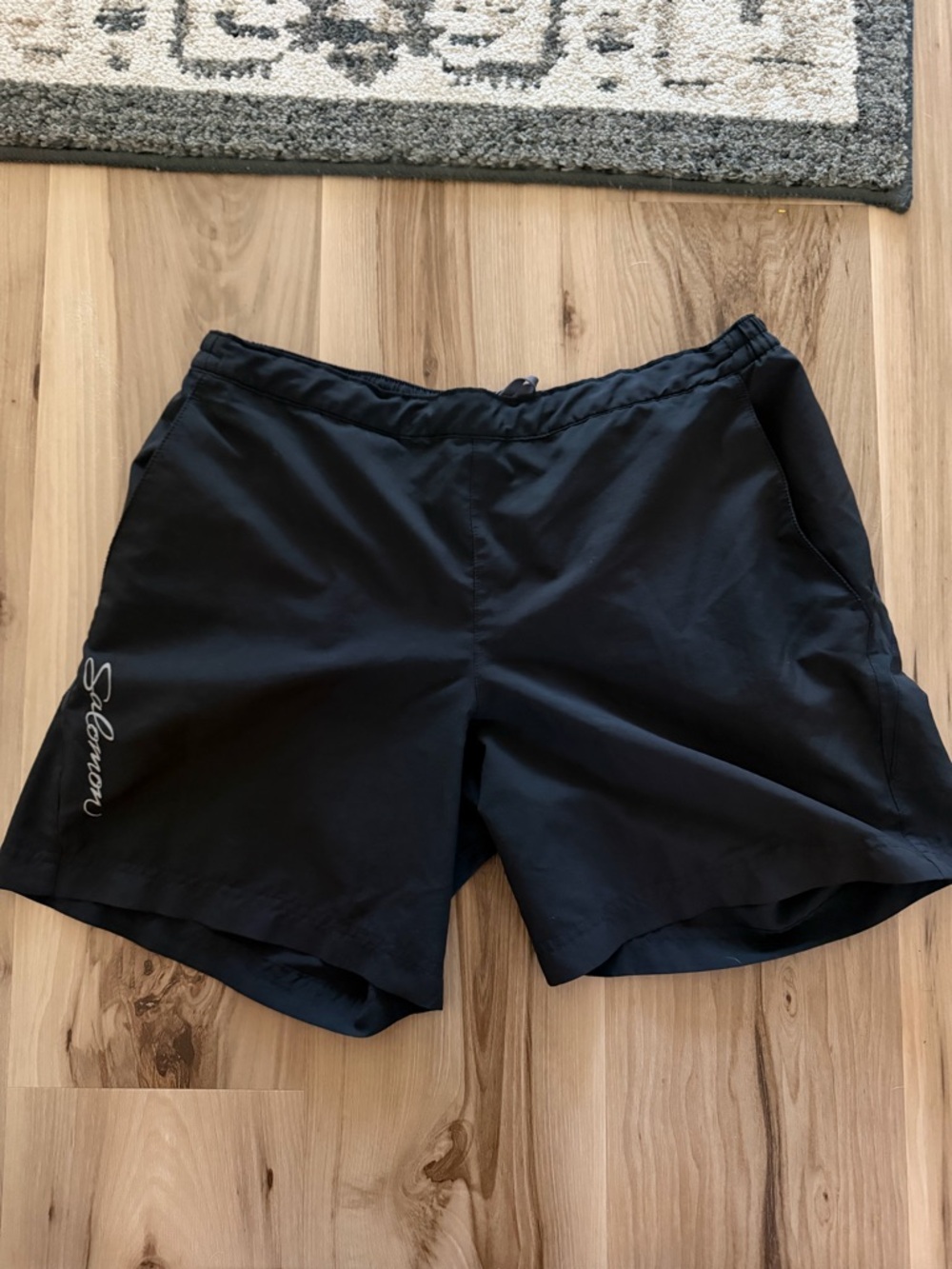 Salomon Black Athletic Running Shorts